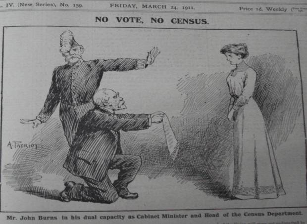 John Burns, the suffragettes and the census boycott