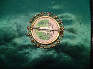 Reverse of EWD brooch