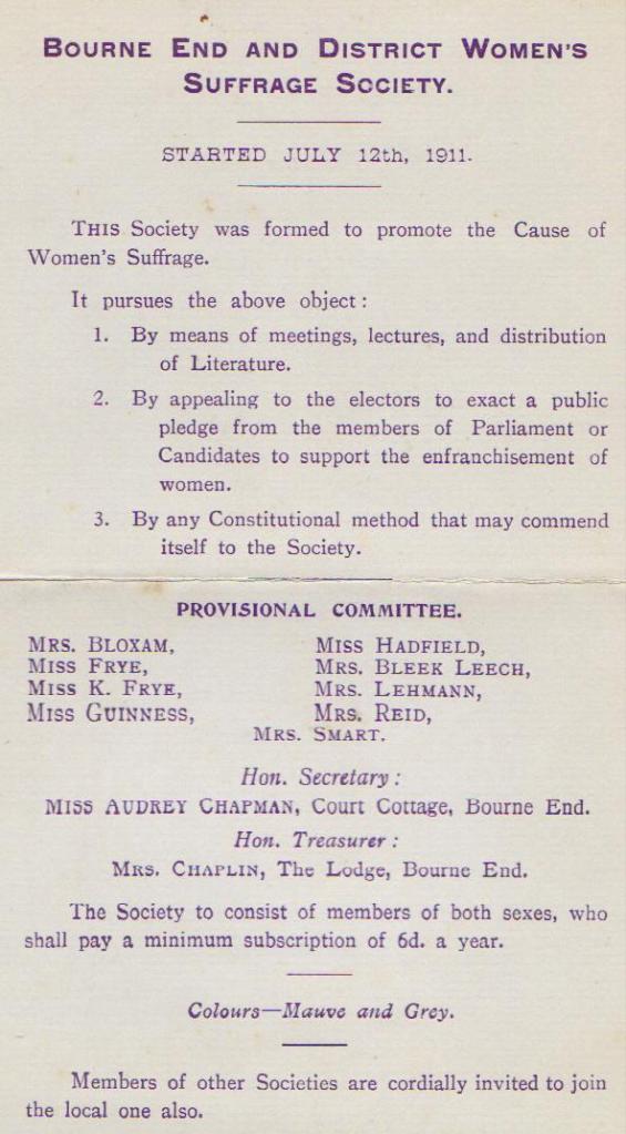 Bourne End and District Society
