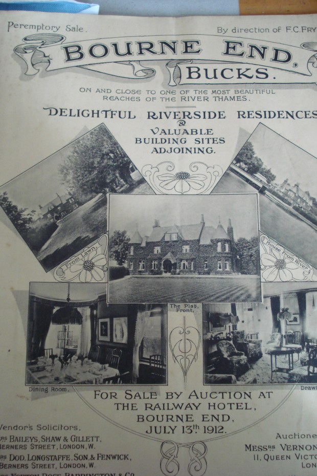 Details of the auction of The Plat and its contents - the Fryes' possessions