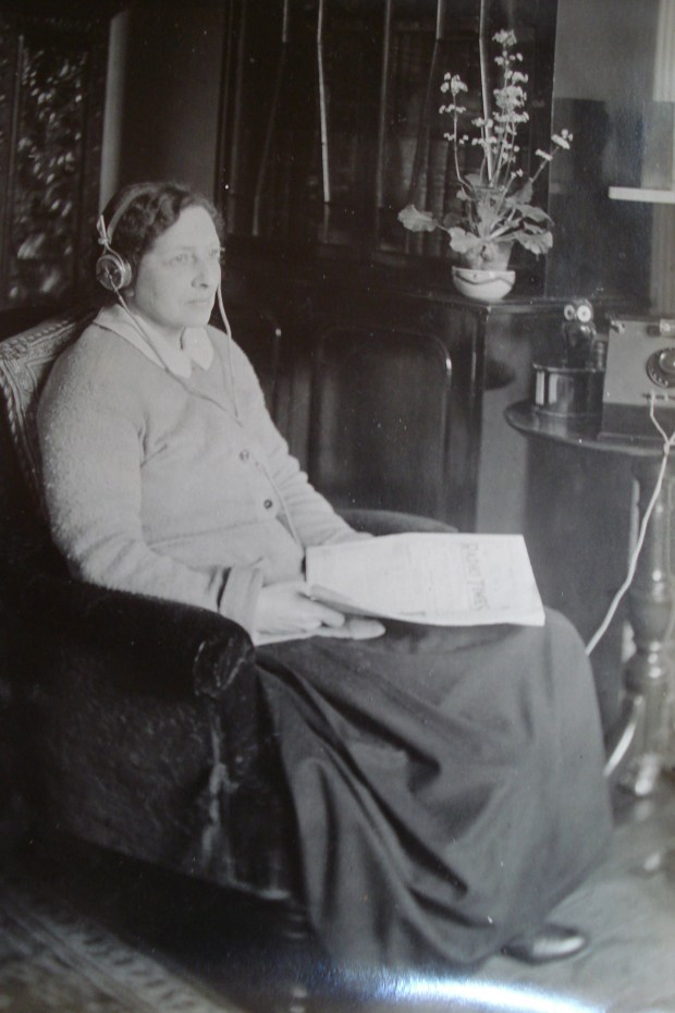Kate as a radio listener - 1920s/