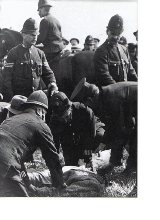 Emily Davison at the Derby 4 June 1913 or Harold Hewitt at Ascot 20 June 1913