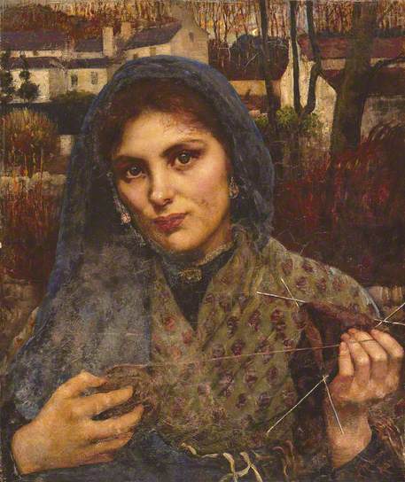 The Dreamer by Annie Swynnerton, 1887. (c) Manchester City Gallery - image courtesy of BBC Paintings and the Public Catalogue Foundation