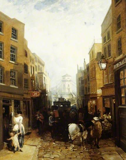 Buckingham Street, Strand, by John Edmund Niemann, 1854. From the Museum of London Collection, courtesy of the Public Catalogue foundation