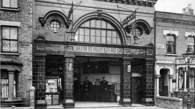Gillespie Road Tube Station as it was in Mrs Ayres Purdie's day (now rebuilt and renamed Arsenal)