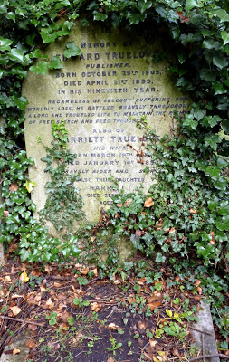 Edward Truelove's grave in Highgate Cemetery. Photo courtesy Dr Tony Shaw