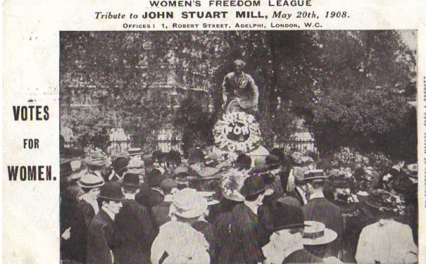 John Stuart Mill remained a hero to the more constitutionally-minded elements in the suffrage campaign