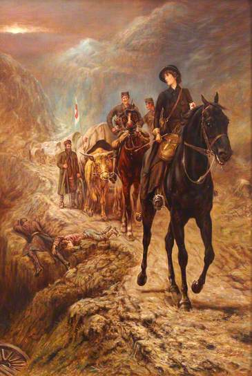 George James Rankin, Mrs M. A St Clair Stobart (Lady of the Black Horse(c) British Red Cross Museum and Archives; Supplied by The Public Catalogue Foundation)