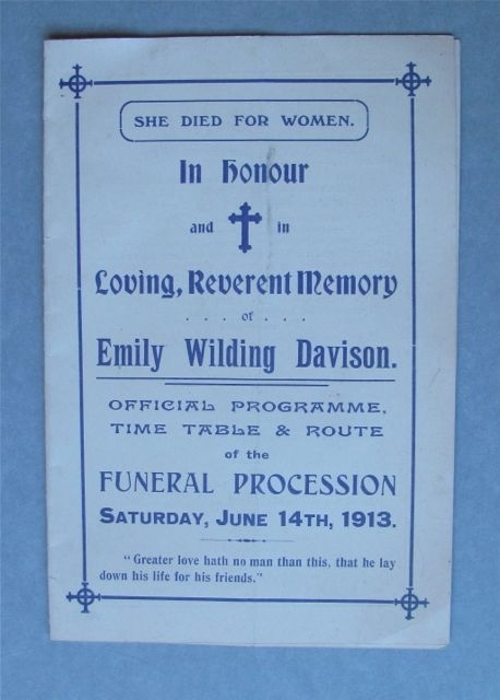EWD Funeral Procession Programme