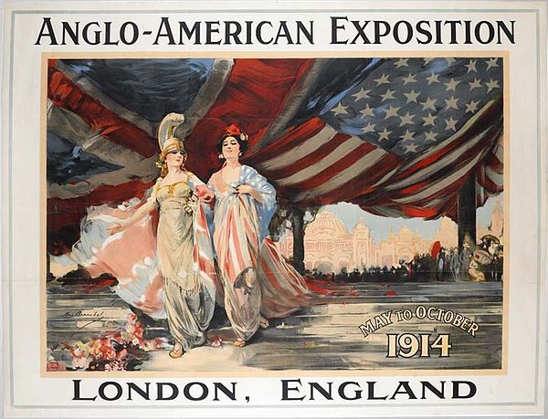 Poster for the Anglo-American Exhibition, 1914