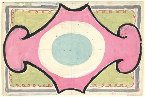 Vanessa Bell, Original design for carpet for 'Son of Heaven' c 1924 (courtesy of Henry Sotheran Fine Prints)