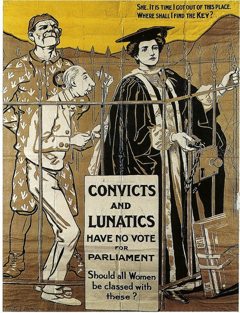 This poster - focussing on the plight of the unenfranchised woman graduate - should appeal to at least 50% of LSE students. For my post on the artist see here