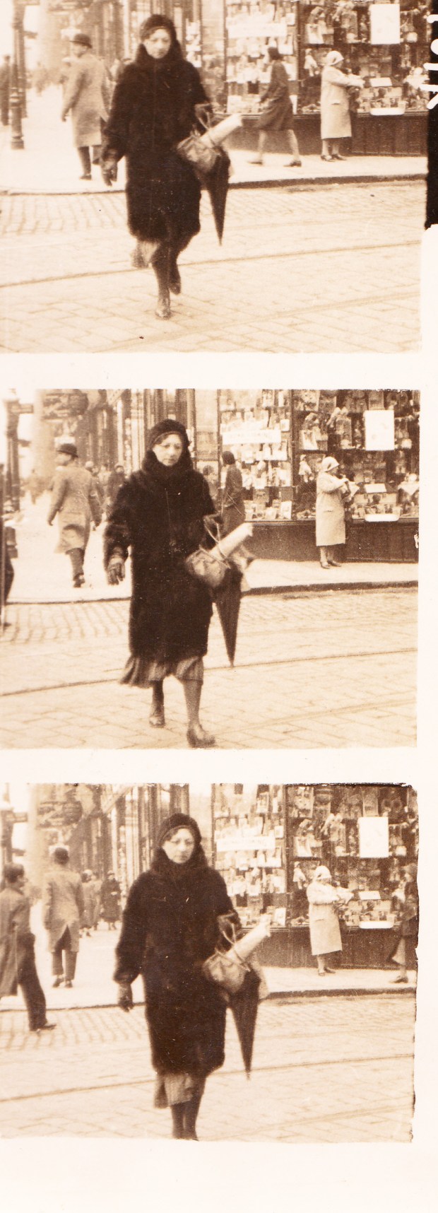 Kate snapped shopping in London in the 1920s