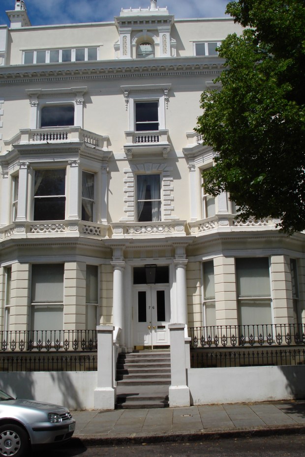 76 Holland Park - once the Lowys' home - and one from which they were all absent on Census Night, 1911