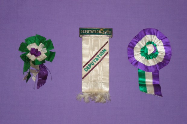 Evelyn Morrison's WSPU regalia