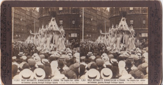 The 'Empire Car' - Suffrage Coronation Procession, 1911