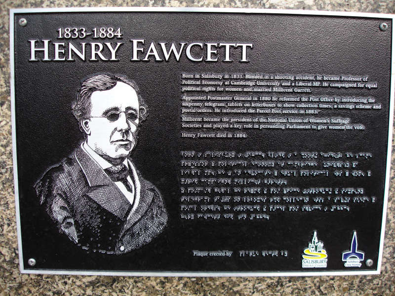 HEnry Fawcett plaque