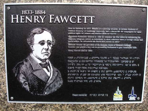 HEnry Fawcett plaque