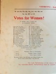 Votes for Women programme&nbsp;inside